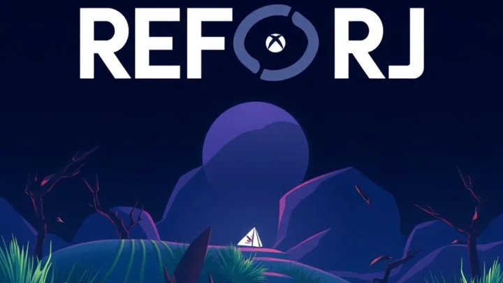 Игровой скриншот с демонстрацией визуальной технологии Rixels в игре Reforj на Xbox