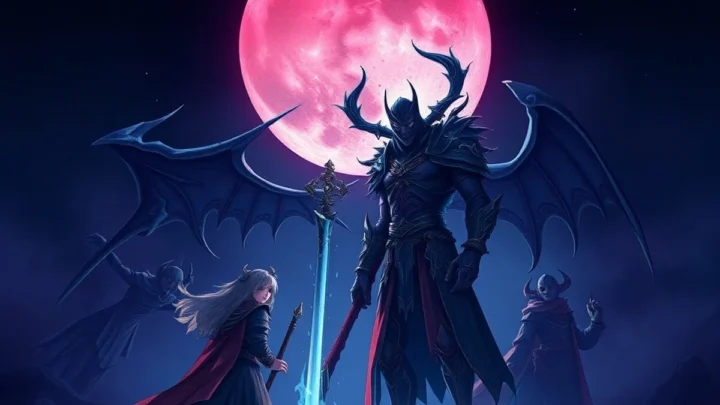 Обложка готической экшен-RPG Crimson Moon с датой релиза на PlayStation 5